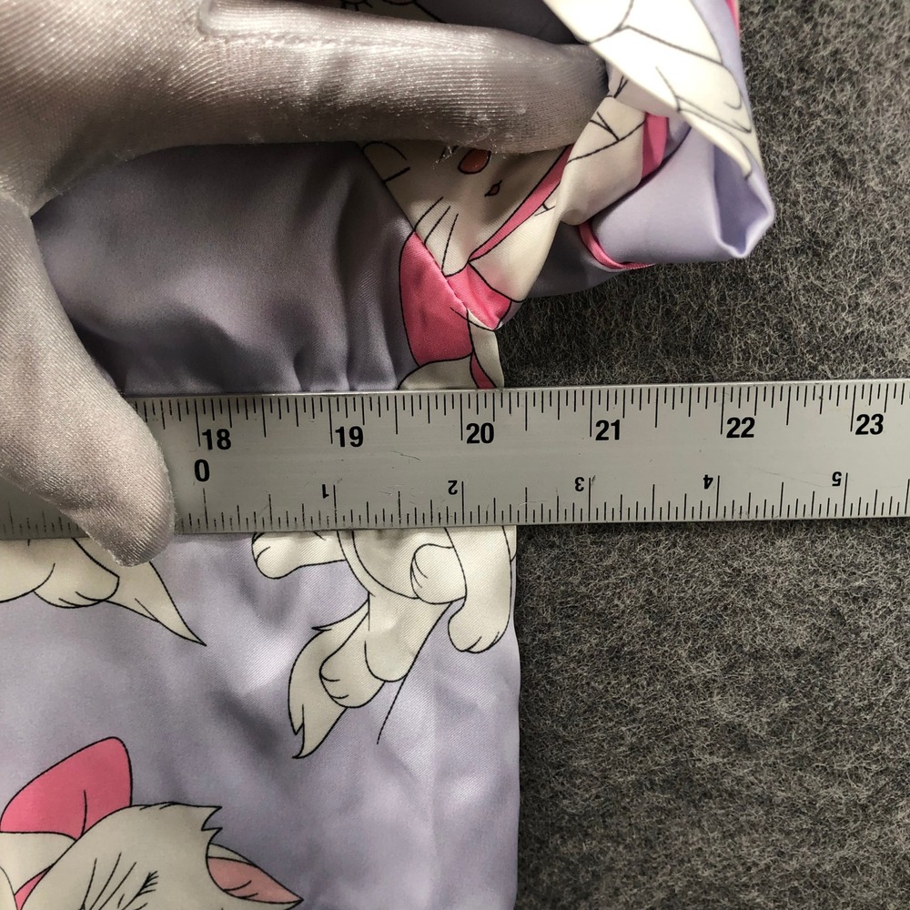 Disney Primark Marie Aristocats Pajama Set Womens Small Purple Satin Shorts - Picture 12 of 13
